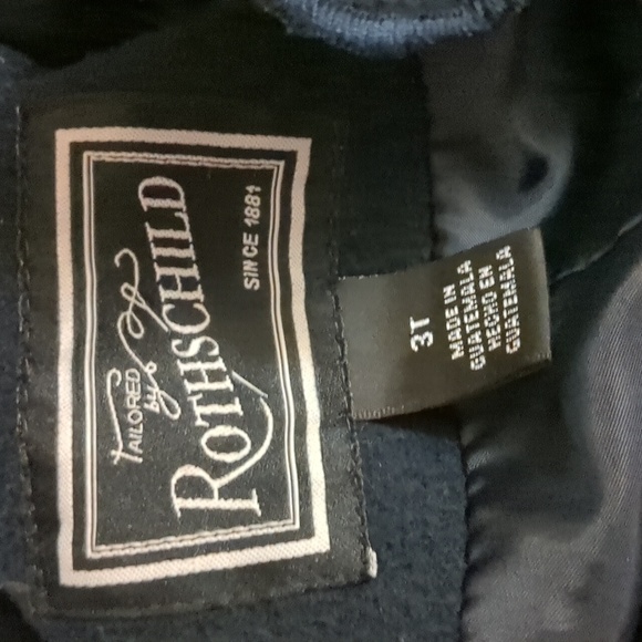 3T Rothschild Coat Ruffle Snap Front Solid Color Girl's Coat Black - Picture 3 of 14